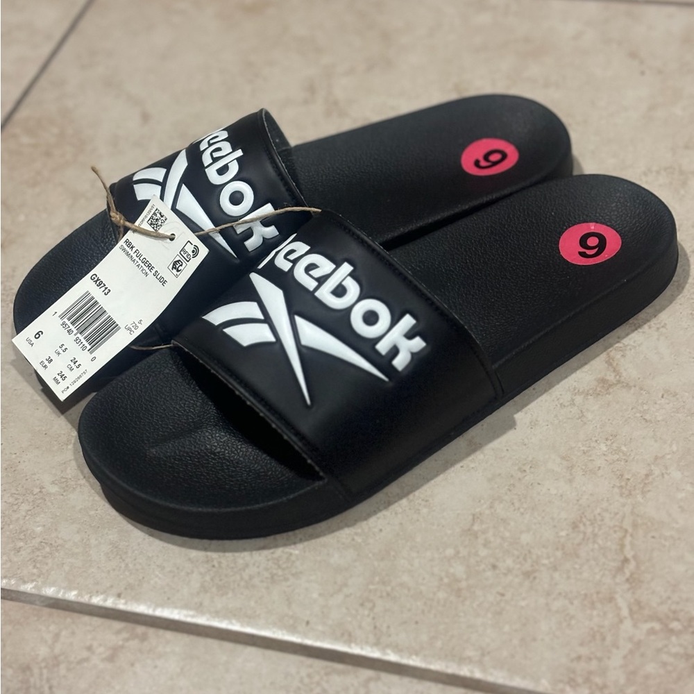 NWT Reebok Classic Slides unisex kids Fulgere Slide Swim Natation GX9713 Sz 6